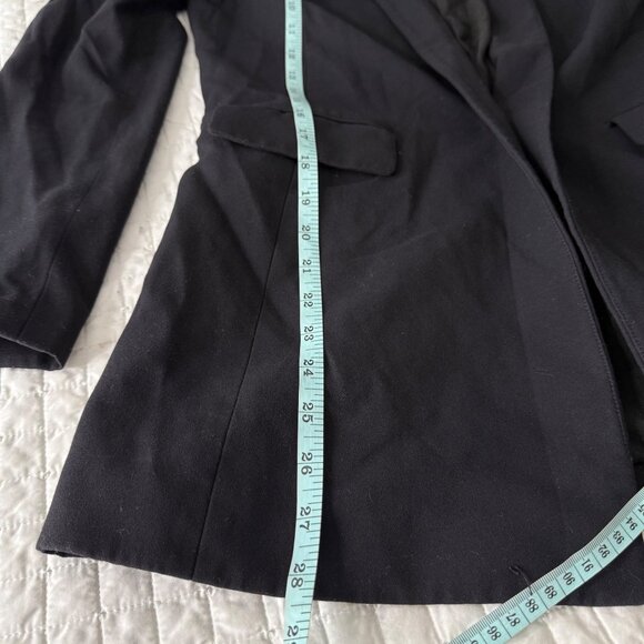 Antonio Melani Womens Black Blazer Size 6 Polyester Blend Hook & Eye Closure - Picture 7 of 9